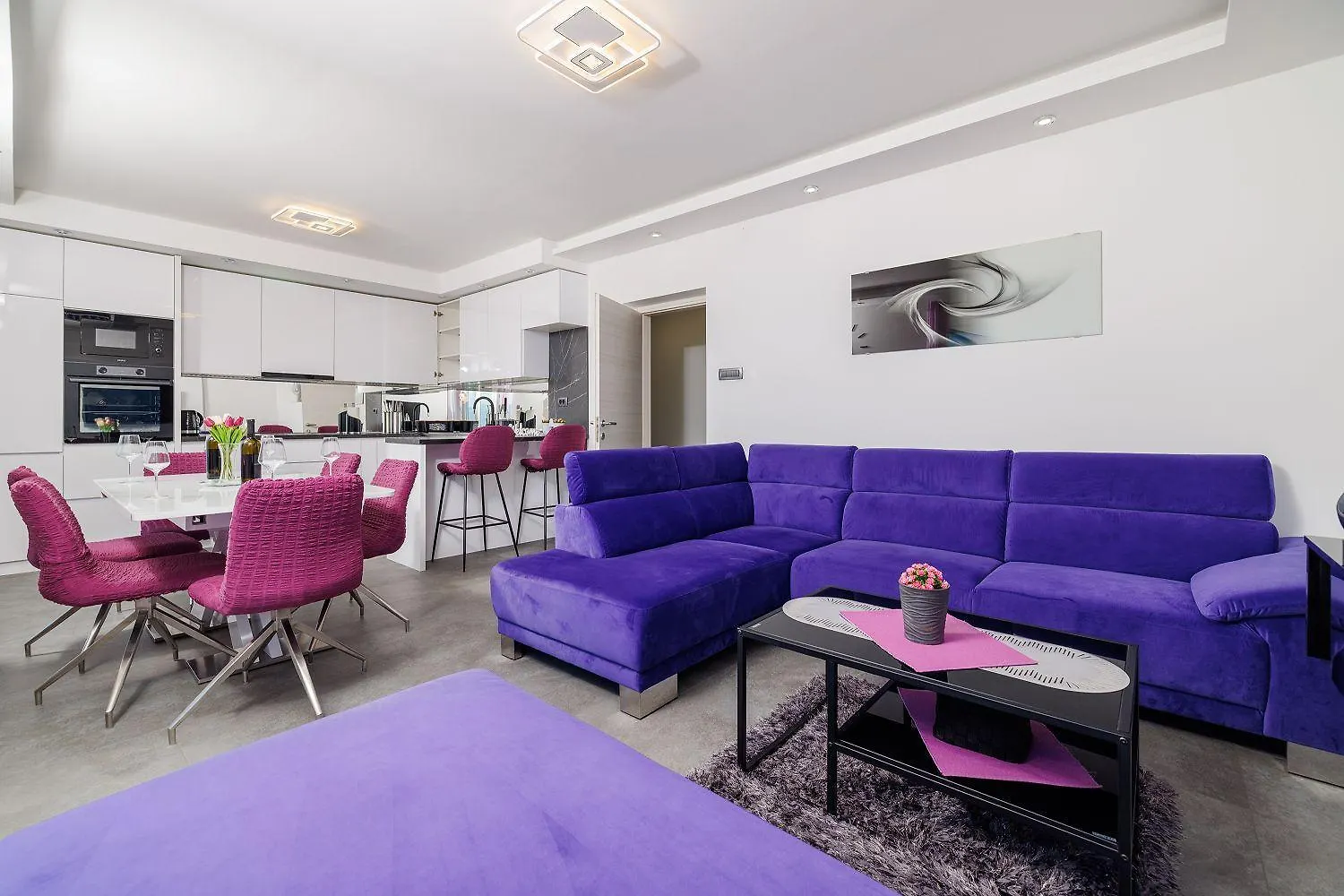 Modernes Apartment Nur 300 Meter Zum Strand Mit Meerblick, Waschmaschine, Trockner, Grill Novi Vinodolski