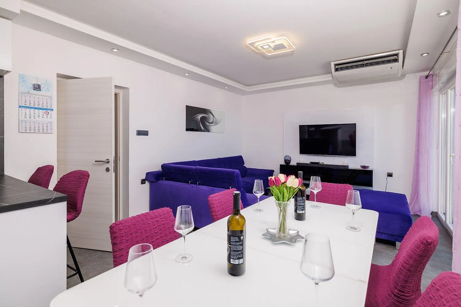 Modernes Apartment Nur 300 Meter Zum Strand Mit Meerblick, Waschmaschine, Trockner, Grill Novi Vinodolski