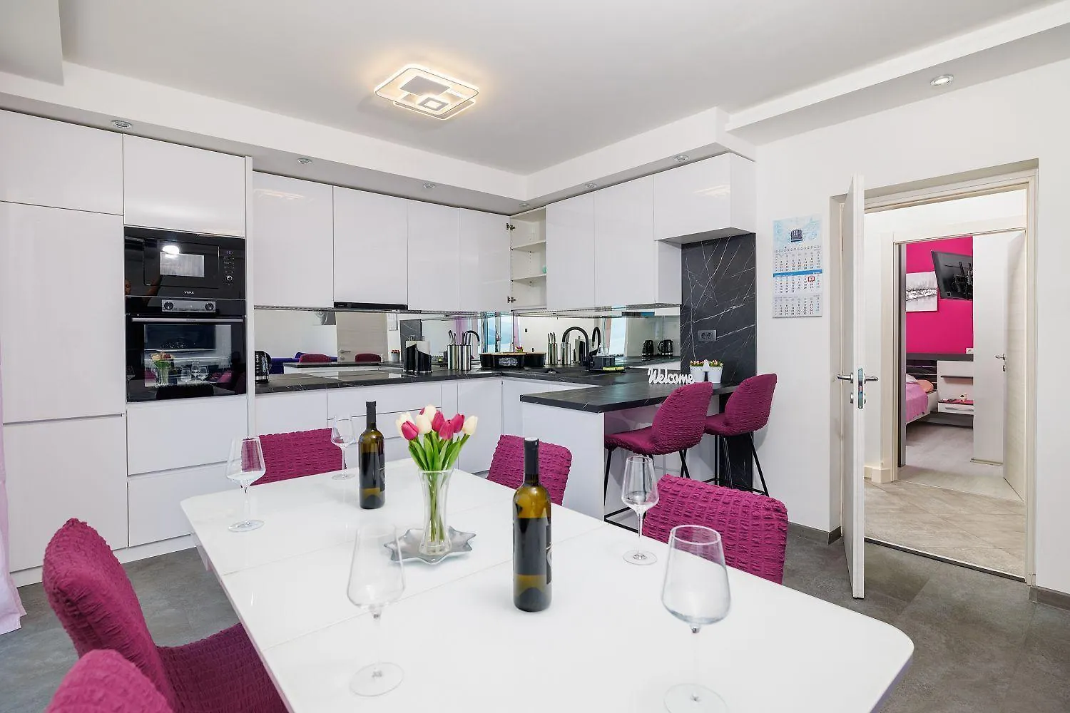 Modernes Apartment Nur 300 Meter Zum Strand Mit Meerblick, Waschmaschine, Trockner, Grill Novi Vinodolski 0*,